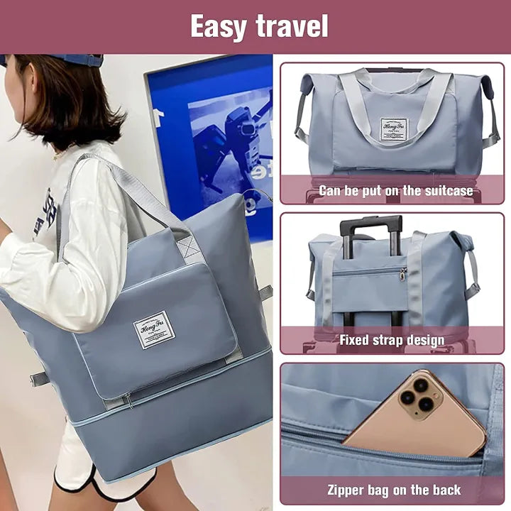 Large Capacity Foldable Travel Bag for Women