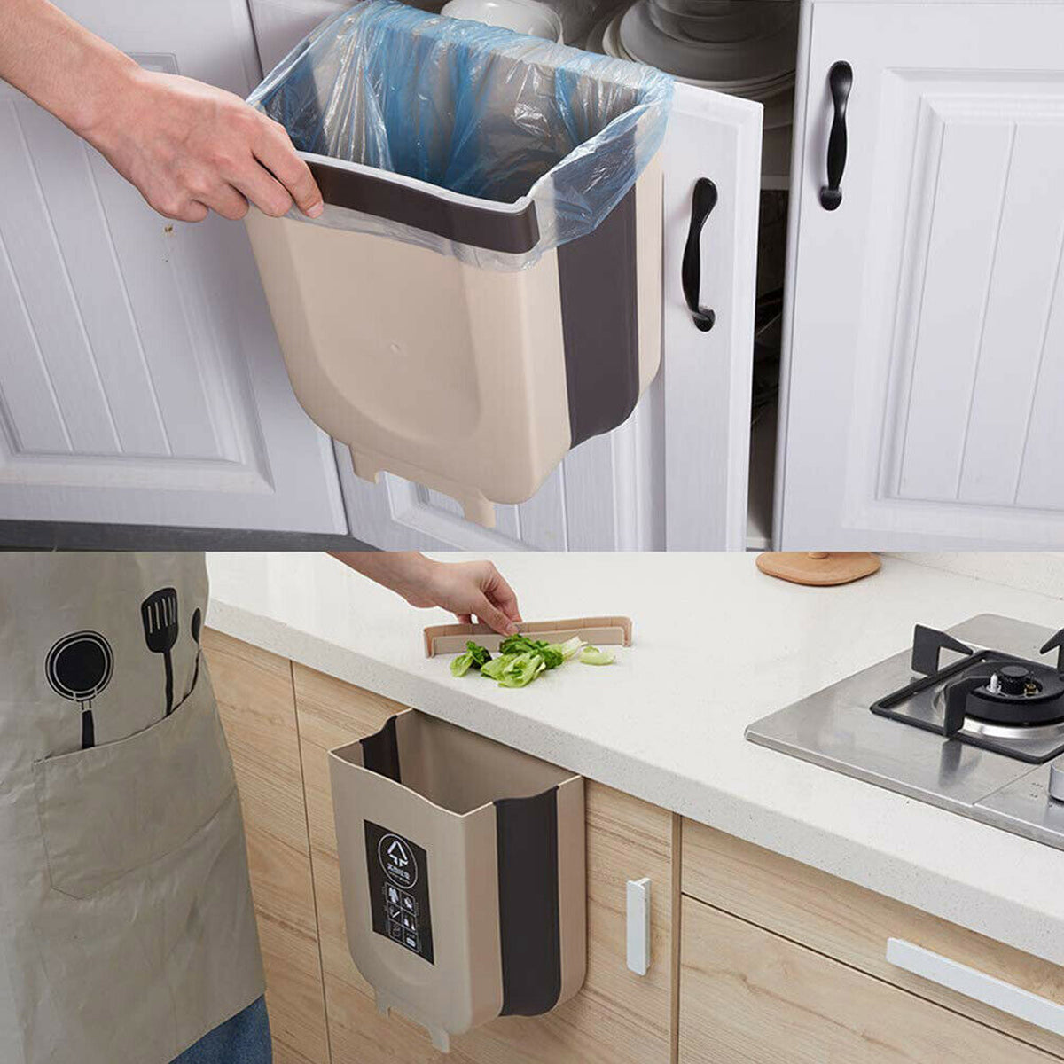 Foldable Kitchen Trash Holder