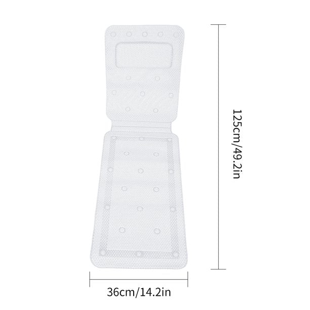 بطانية حمام للحوض، توفر تجربة سبا للجسم بالكامل، ناعمة ومسامية مع وسادة