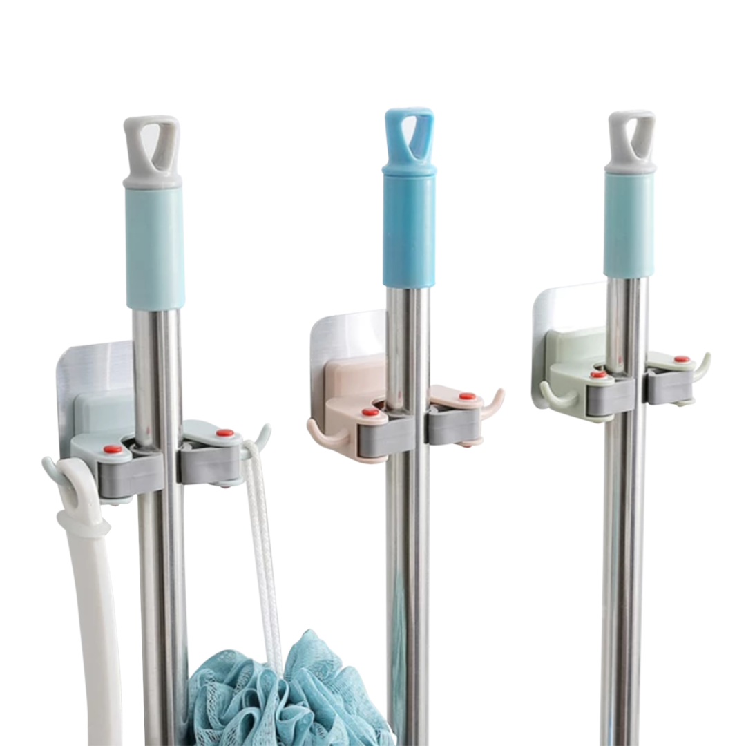 3 Wall Mount Mop Holder