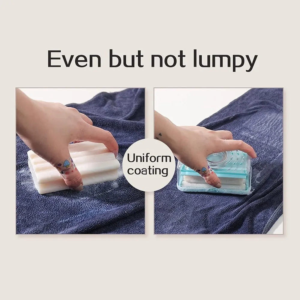 Someone using the Easy Cloth Washing Soap Roller