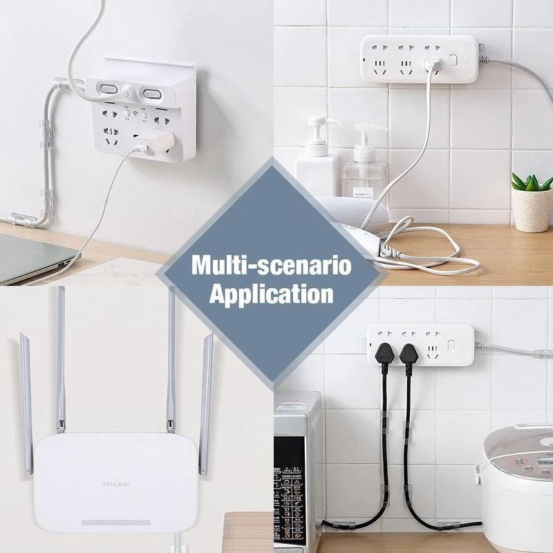 Wall Mount Punch Free Socket Holder