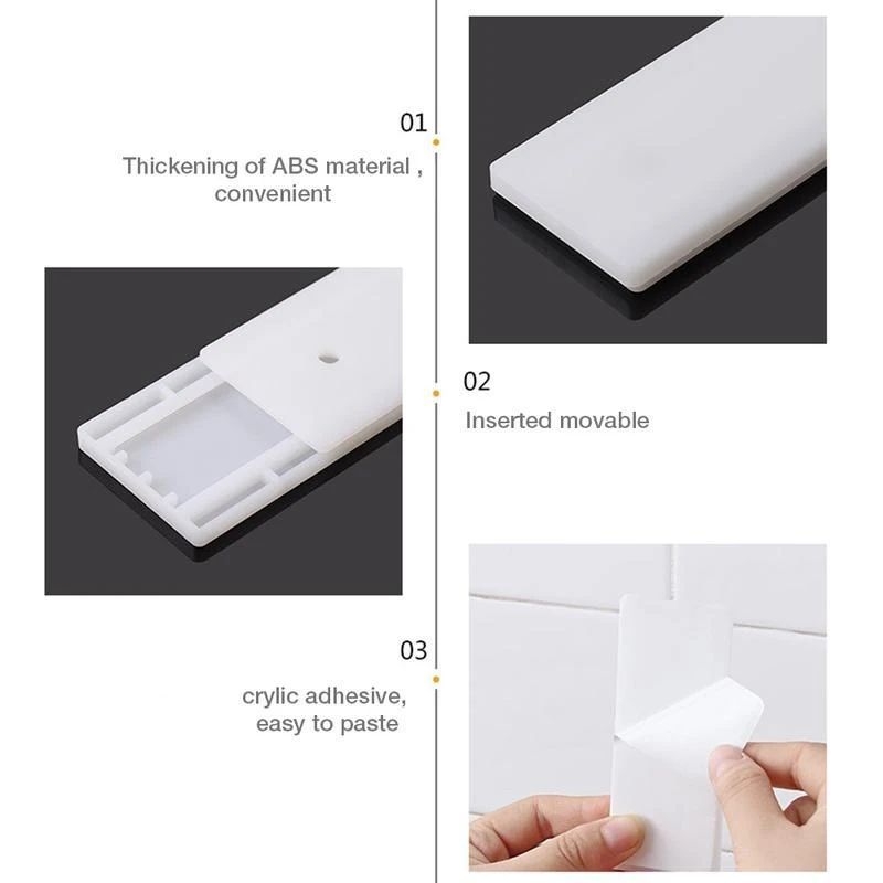 installation method of Wall Mount Punch Free Socket Holder