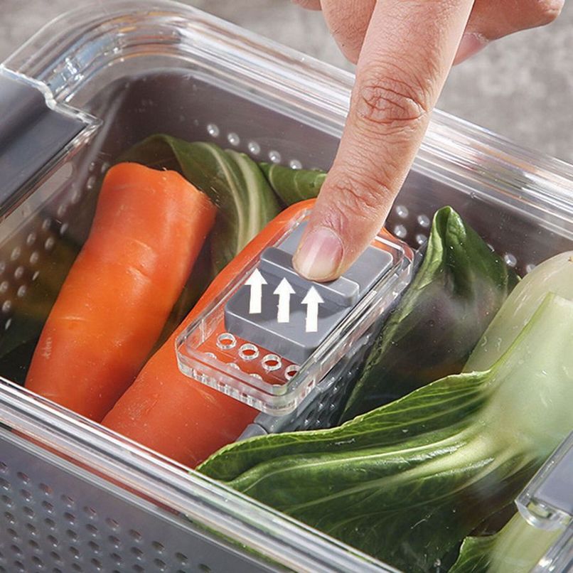 Fresh Vegetable Fruits Drain Storage Organizer