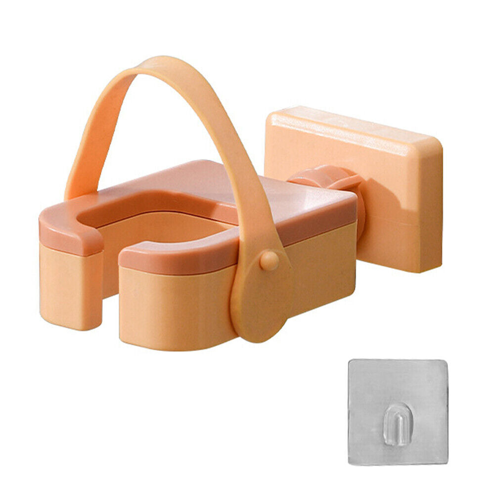 Wall Mount Hair Dryer Organizer in orange color