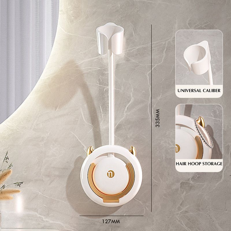 Wall Mount Hands-free Portable Hair Dryer Holder size details