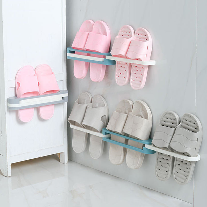 slipper rack on wall