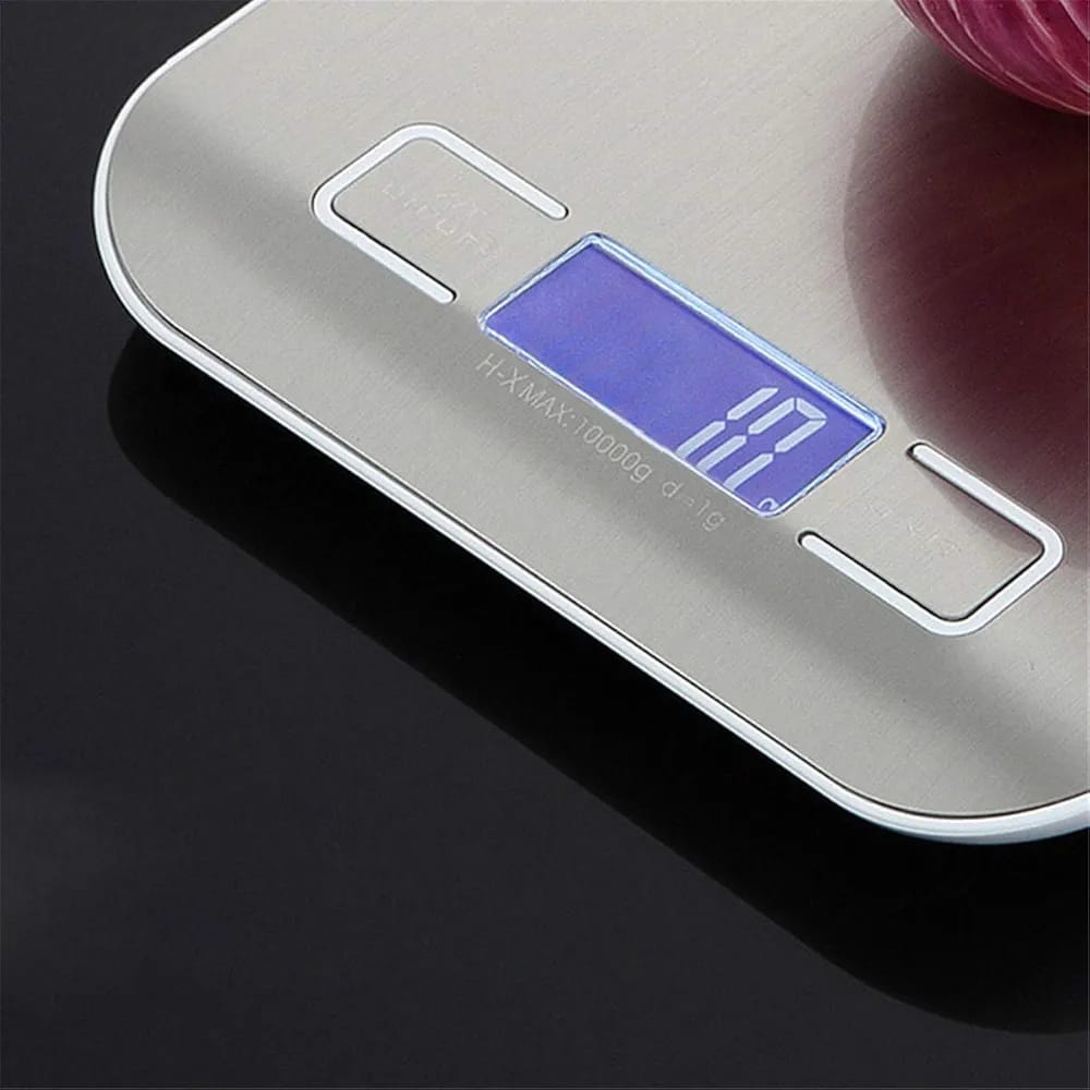 Digital Display Of 10 Kg/ 22 lbs Stainless Steel Digital Kitchen Food Scale.