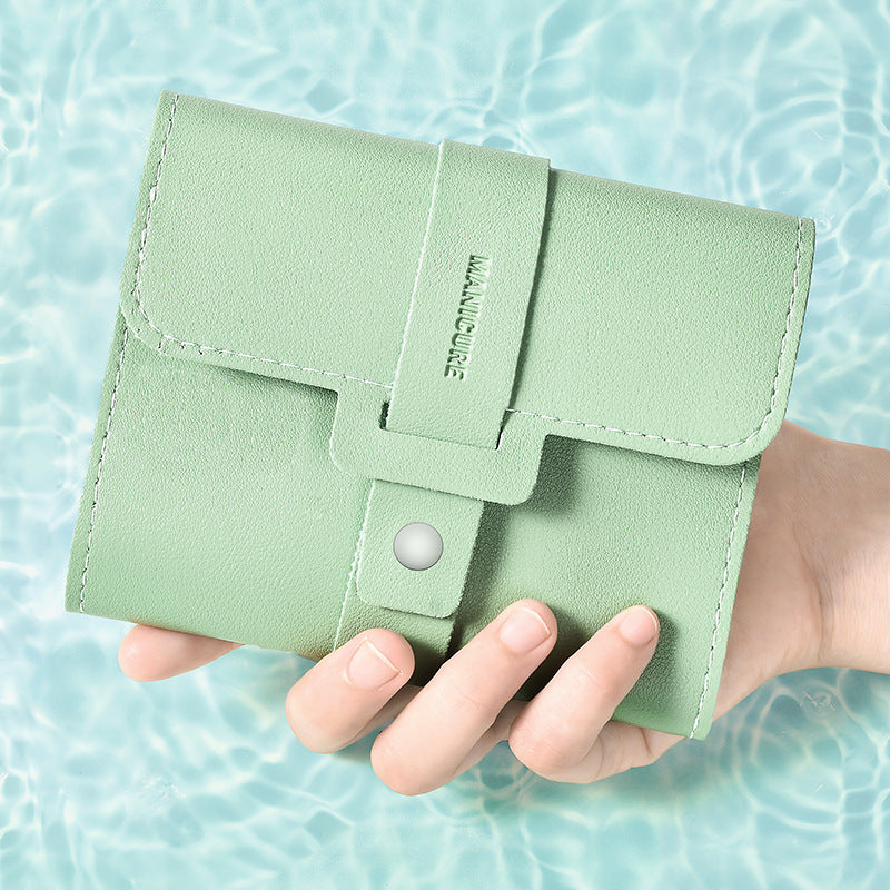 A Person is Holding 16-Piece Professional Nail Clipper Kit.