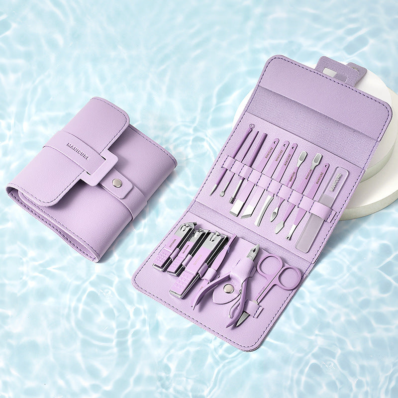 16-Piece Professional Nail Clipper Kit.