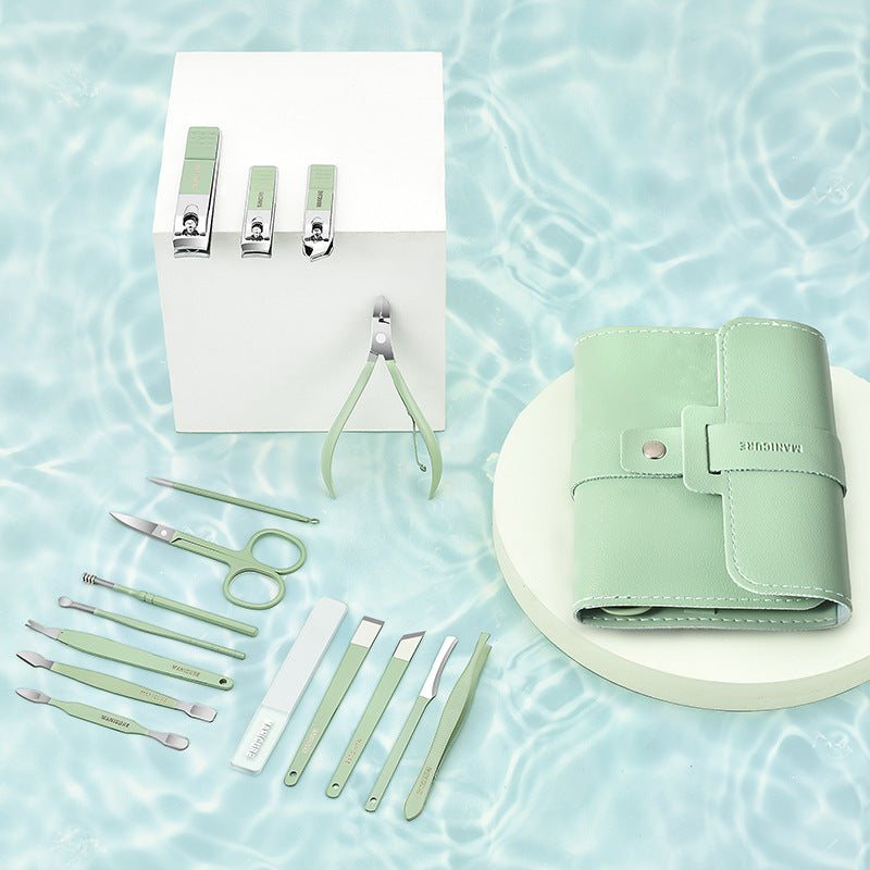 16-Piece Professional Nail Clipper Kit.