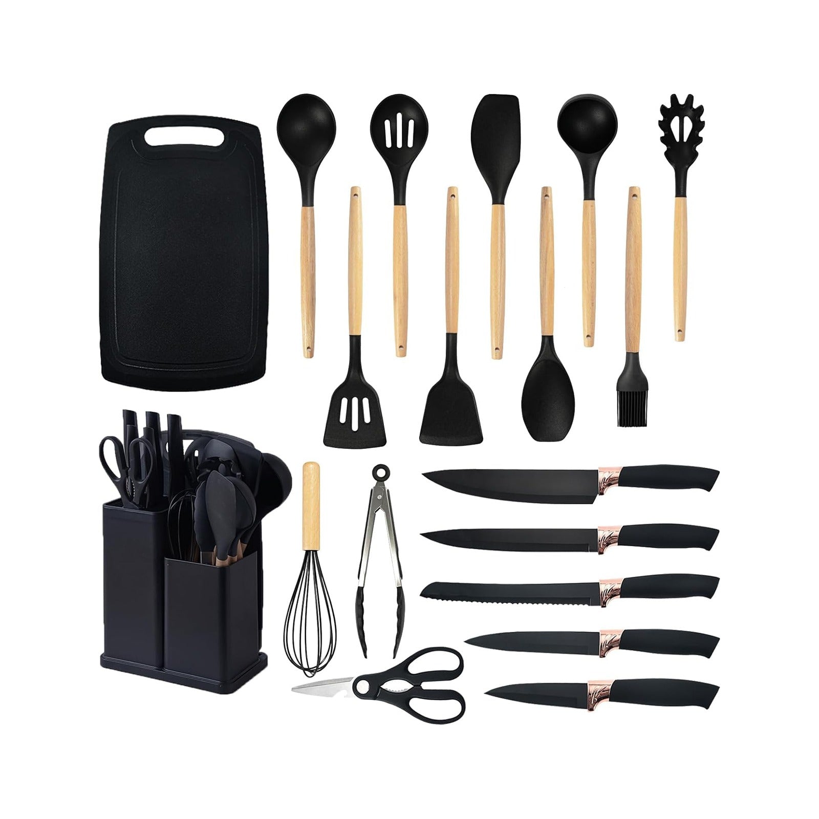 18 -Piece Silicone Kitchenware Set.