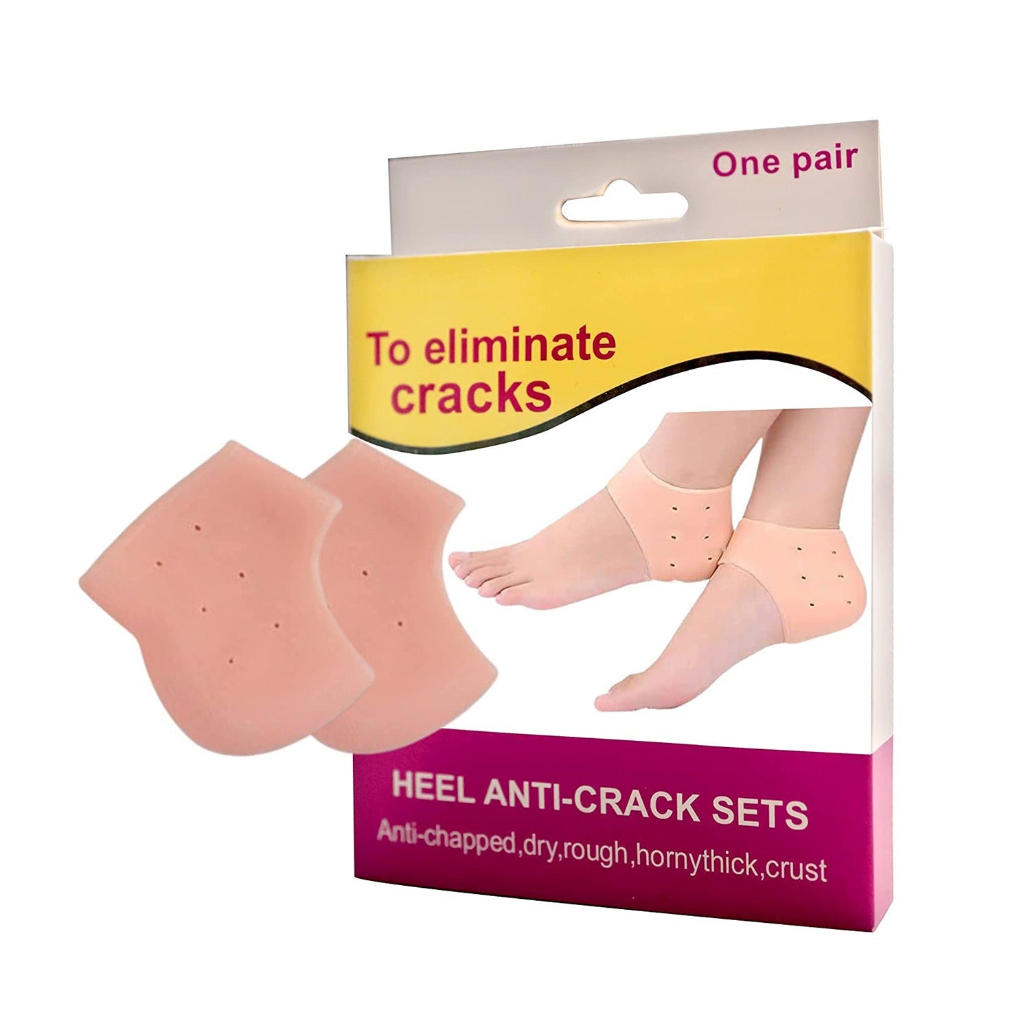 Package Of 1 Pair Heel Anti-Crack Set.