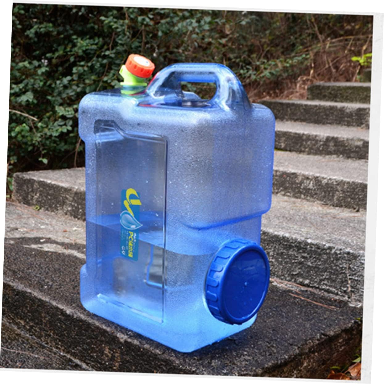 25L Portable Water Dispenser Container for the refrigerator placed on the stairs