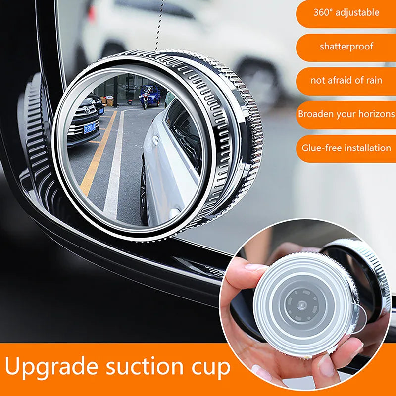 Convex Blindspot Mirror for Car - Suction Cup