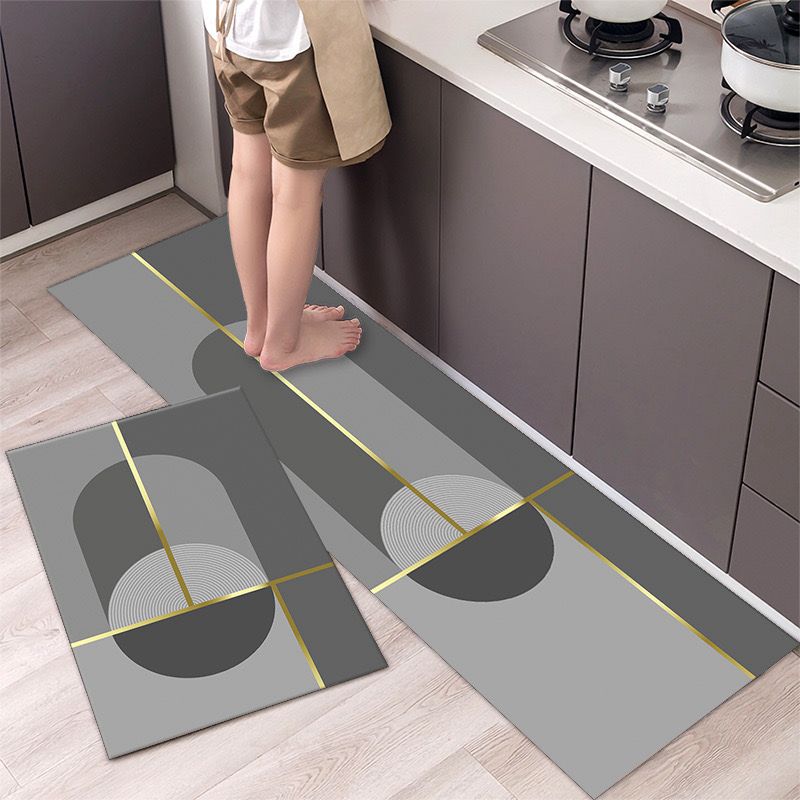 2 Pcs/Set Kitchen Floor Mat, Anti-Slip Super Absorbent Quick Dry Floor Mat 2 Pcs/Set Kitchen Floor Mat, Anti-Slip Super Absorbent Quick Dry Floor Mat