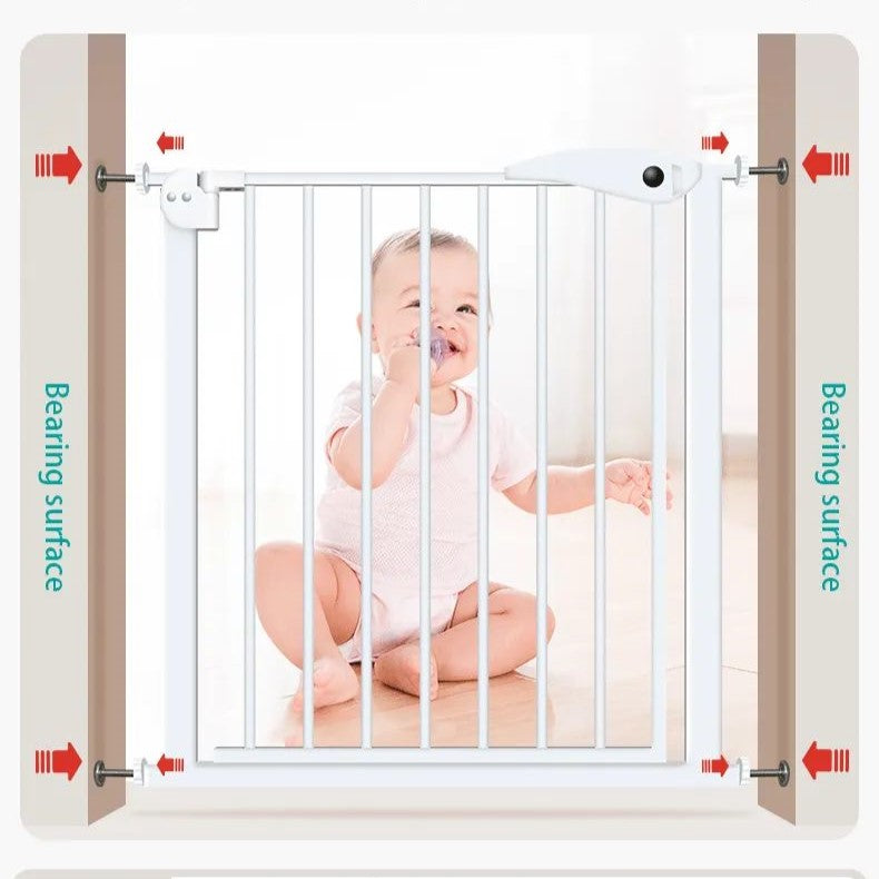 Image exposes the bearing surface and drilling points of Children Safety Gate