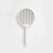 3-in-1 Folding Electric Mosquito Swatter Racket in the White Background.