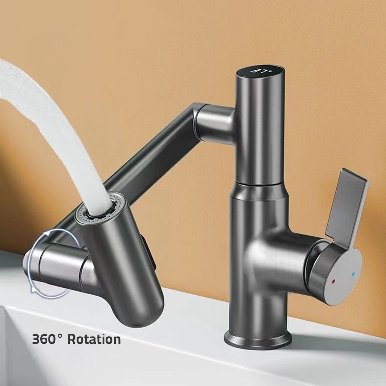 360° Rotating Kitchen Faucet.