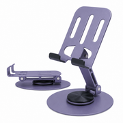 360° Rotating Metal Phone & Tablet Stand on a white background