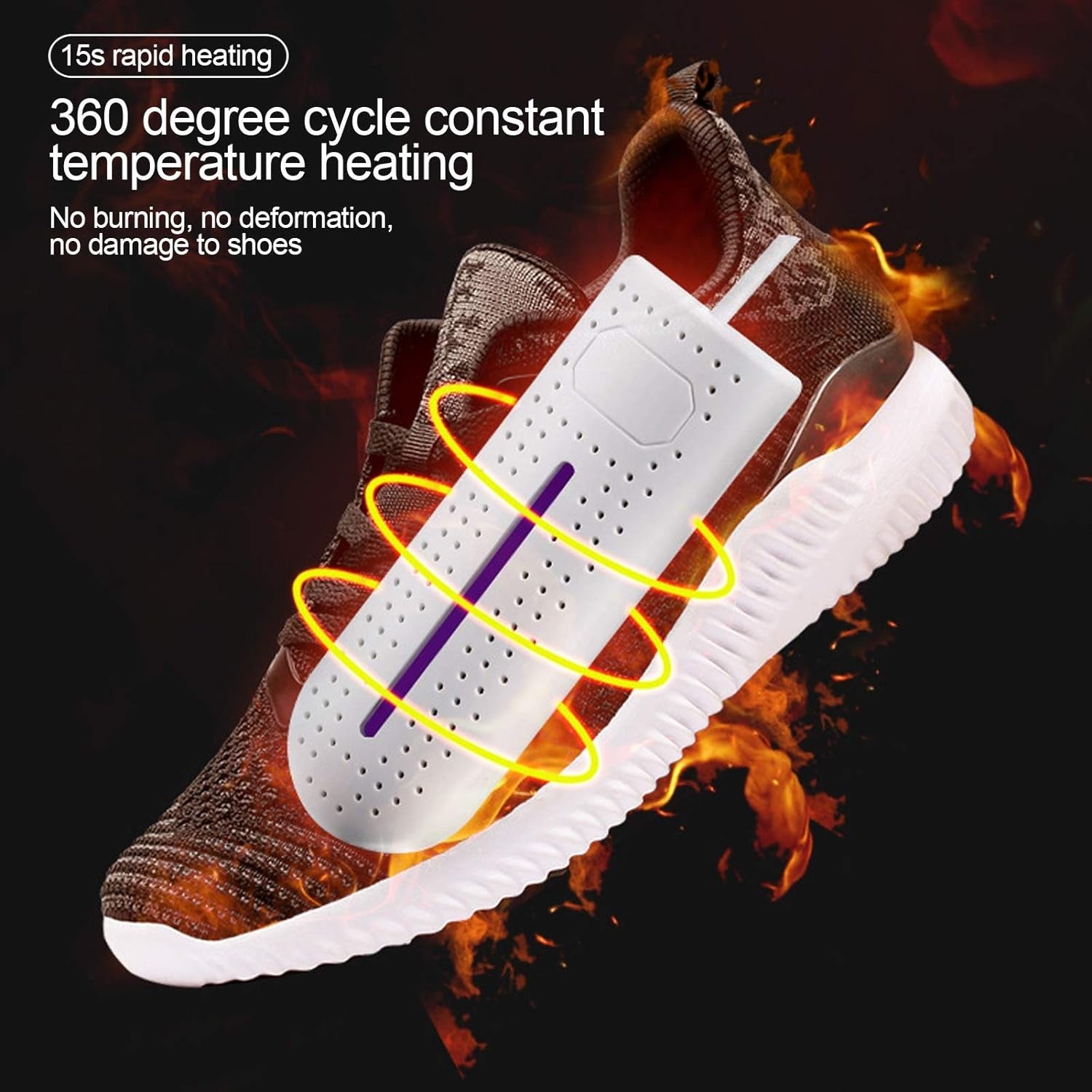 360 degree cycle constant temperature heating with Electric Shoe Dryer