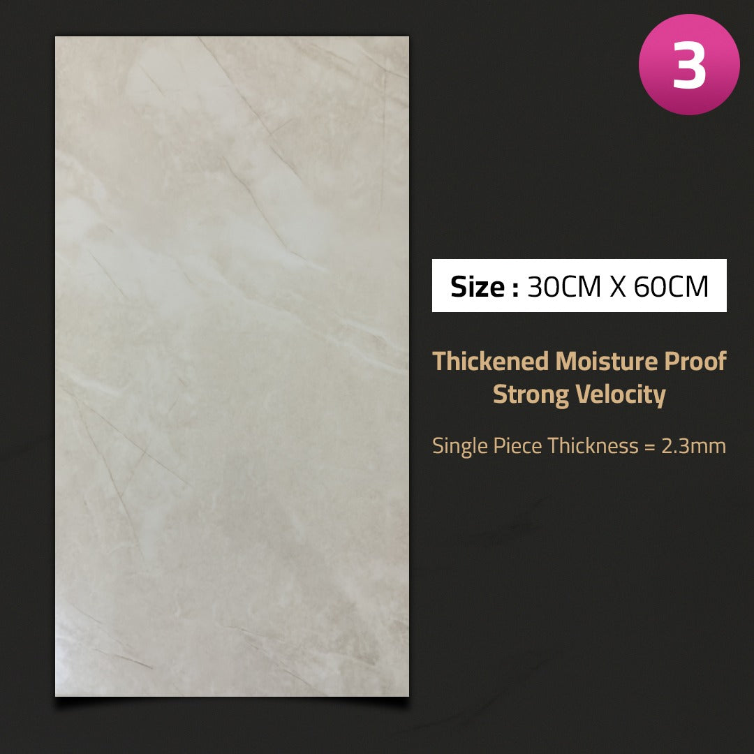 3D Imitation Marble Pattern Wall Sticker
