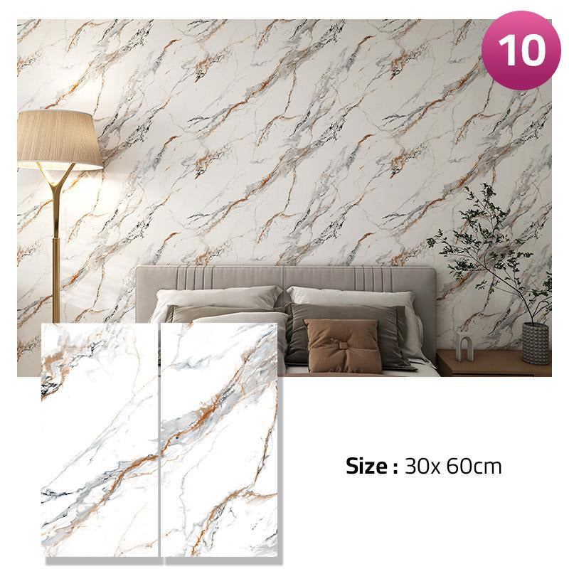3D Imitation Marble Pattern Wall Sticker..