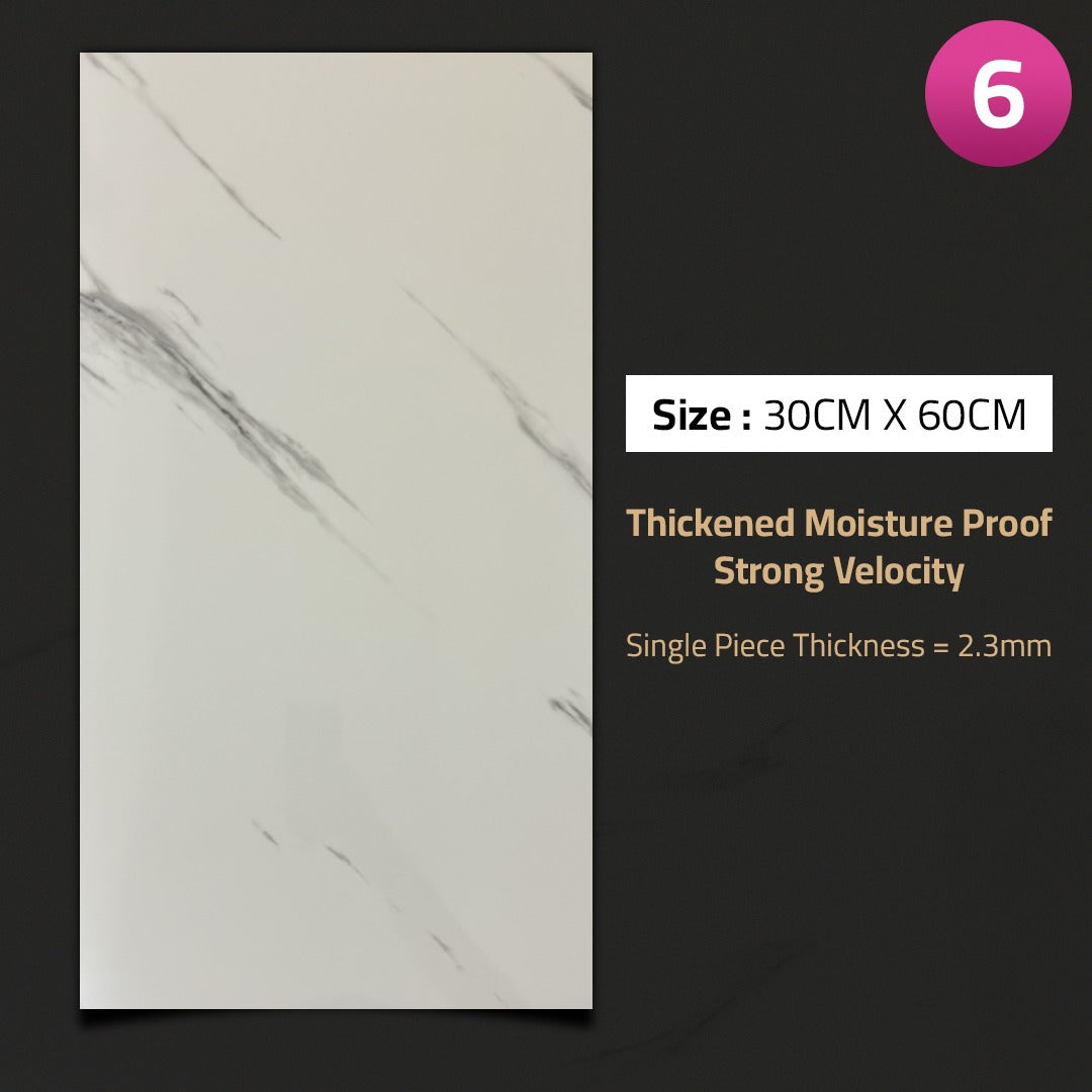 3D Imitation Marble Pattern Wall Sticker