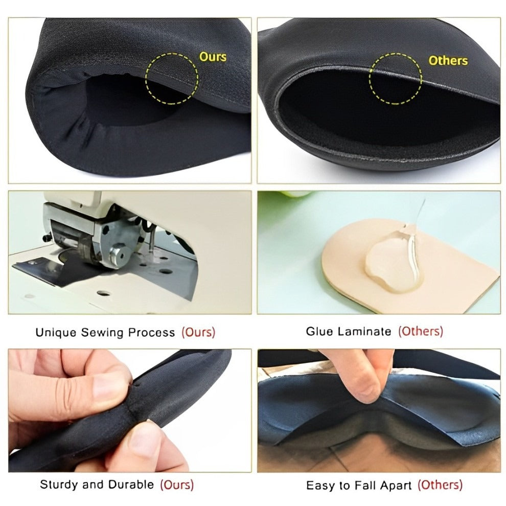 Material Comfort Of 3D Sleep Mask For Side Sleepers.