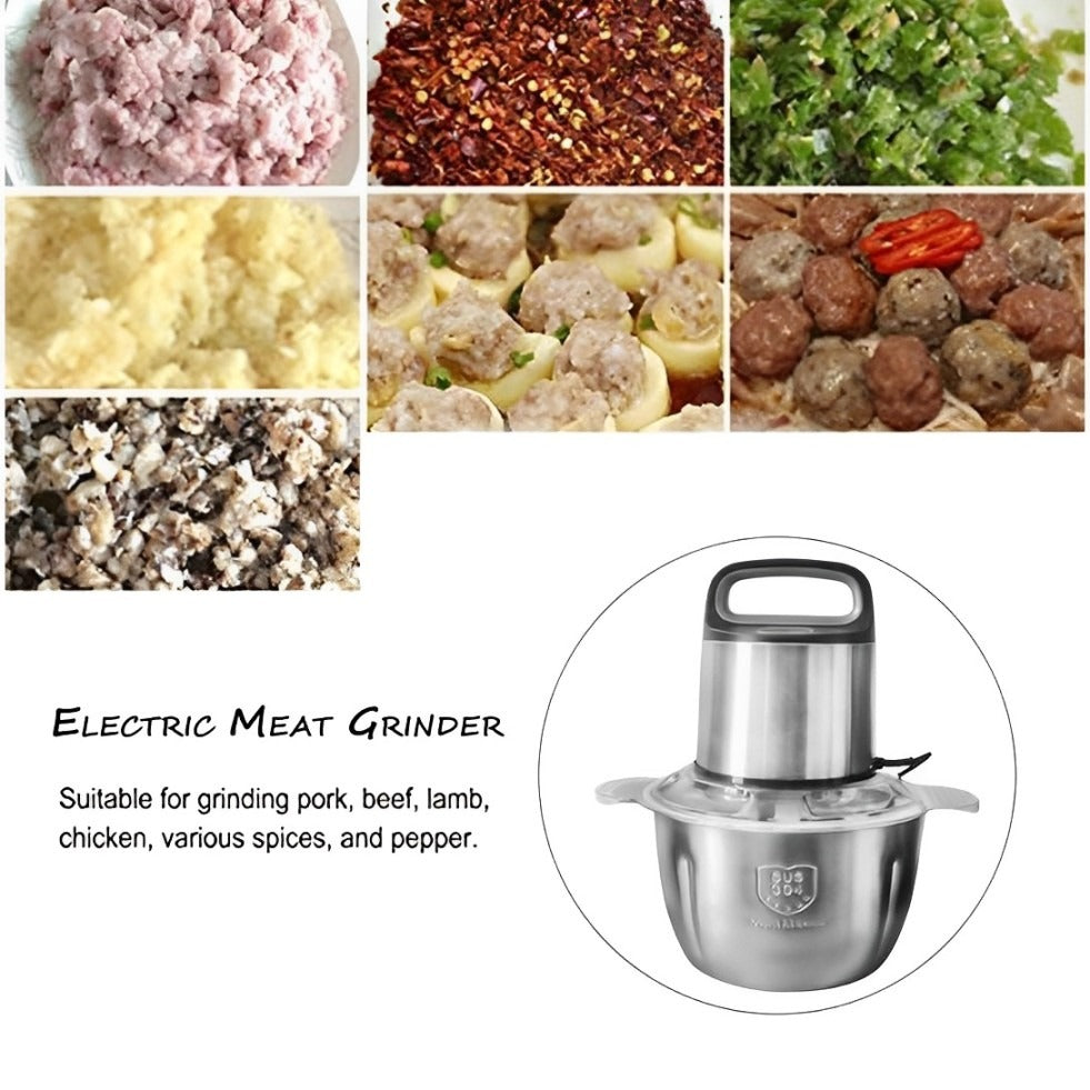 3L Extra Power Stainless Steel Electric Meat & Food Grinder.