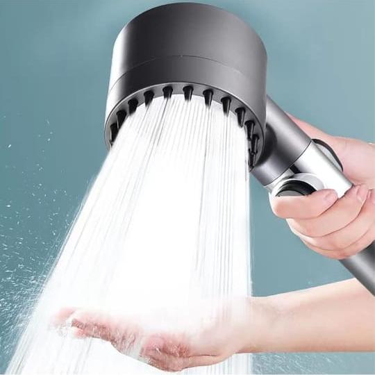 A Person is Holding 3 Modes High Pressure Shower Head.