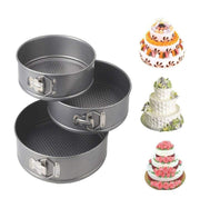 3 Pcs Round Cake Mould Set.
