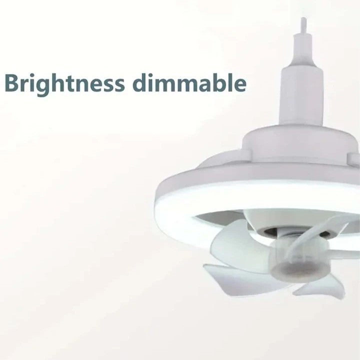 360° Rotation LED Fan Light brightness is dimmable