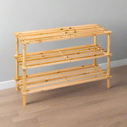 3 Tier Wooden Shoe Rack.