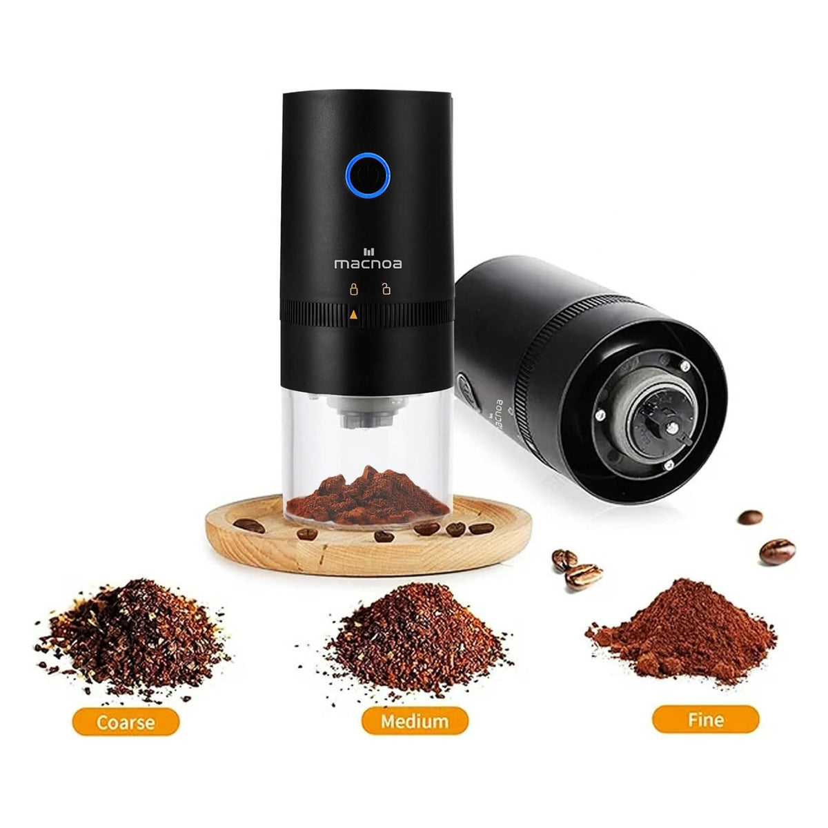adjustable grindin technique of Macnoa Coffee Grinder 