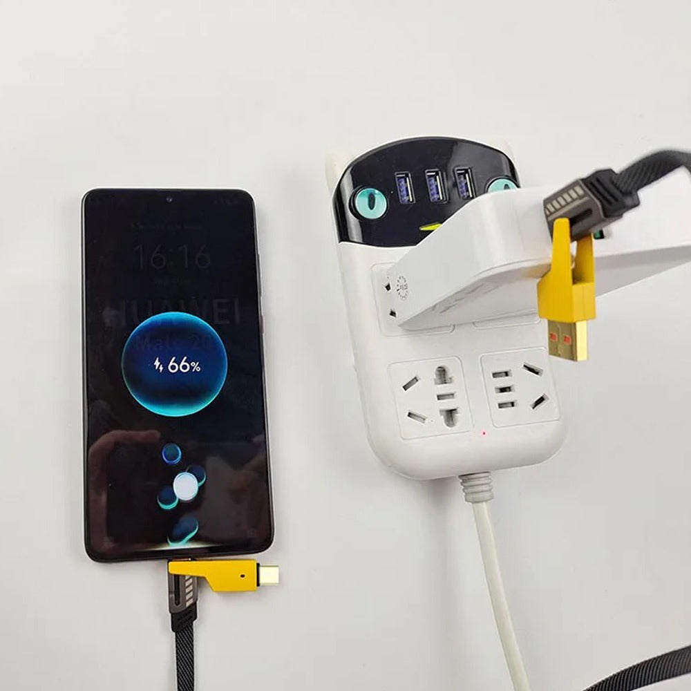 Convertible Fast Charging Cable, 4-in-1 Multipurpose USB Data Cable, USB C to Lightning Cable Convertible Fast Charging Cable, 4-in-1 Multipurpose USB Data Cable, USB C to Lightning Cable
