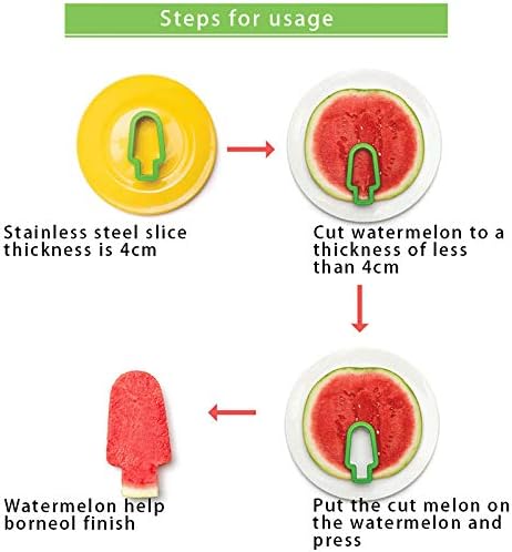 Creative Watermelon Slicer Ice Cream Popsicle Shape Cutter Mold Tool - Steps To Use