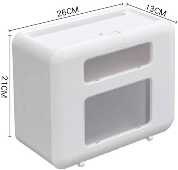Wall Mounted Waterproof Double Layer Toilet Paper Dispenser Size Details