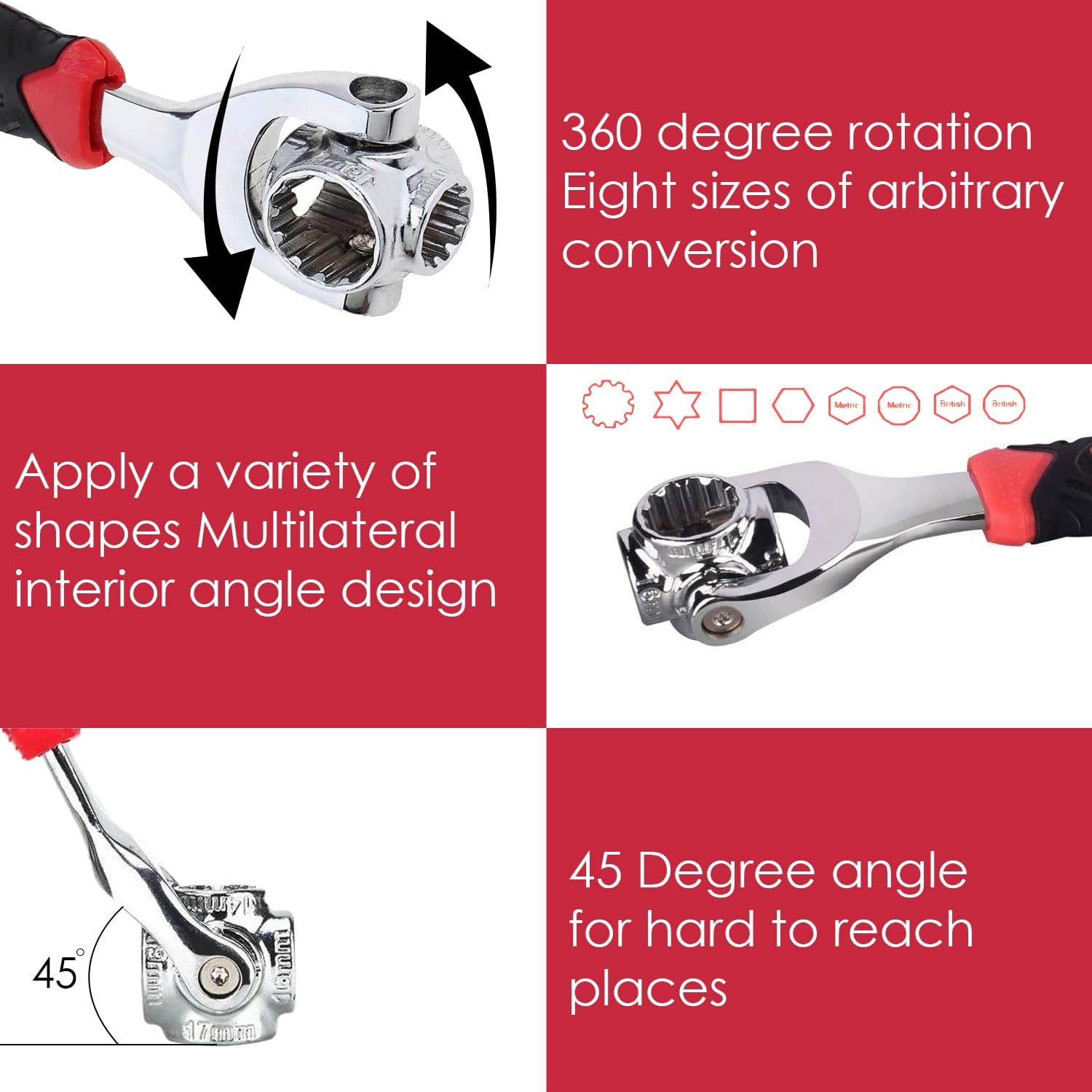 Features Of 48-in-1 Multi-Socket Wrench.