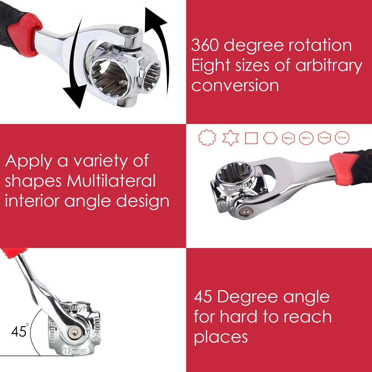 Features Of 48-in-1 Multi-Socket Wrench.