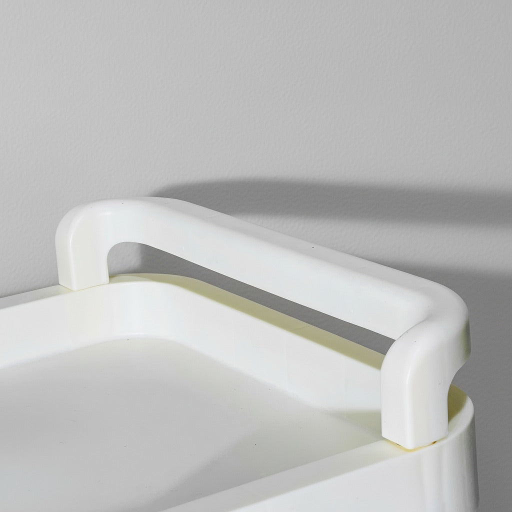 Handle Design Of 4 - Tier Rolling Storage Organizer Rack.