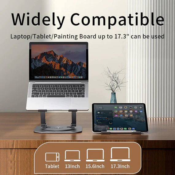 Ergonomic Adjustable Laptop Stand, Portable Aluminum Alloy Universal Laptop Holder