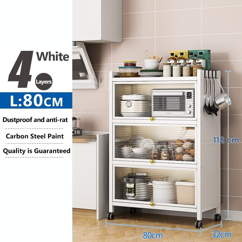  Multi-layer Kitchen Storage Cabinet with its size
