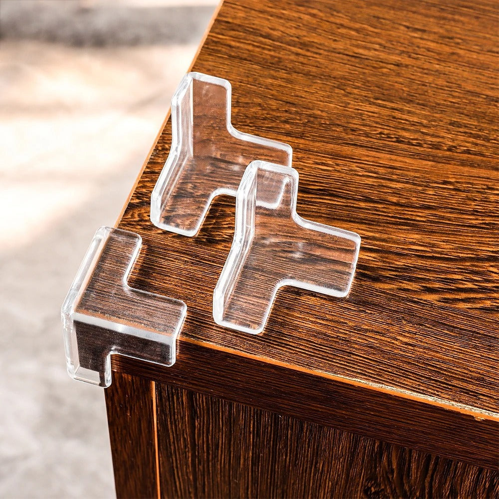 4 Pcs Corner Protectors for Kids  on a wooden Table.