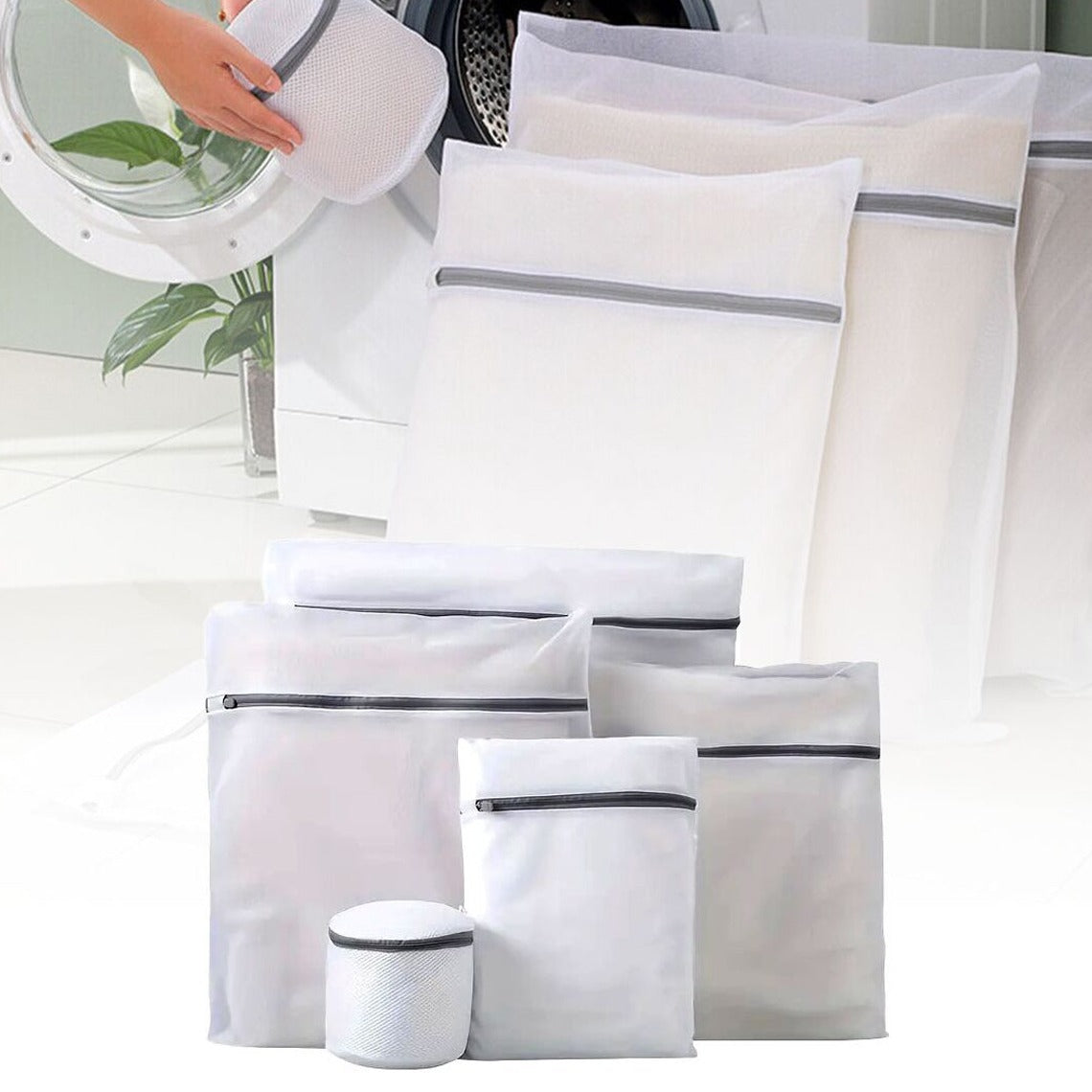 4 Pcs  Mesh Laundry Washing Bags Set.