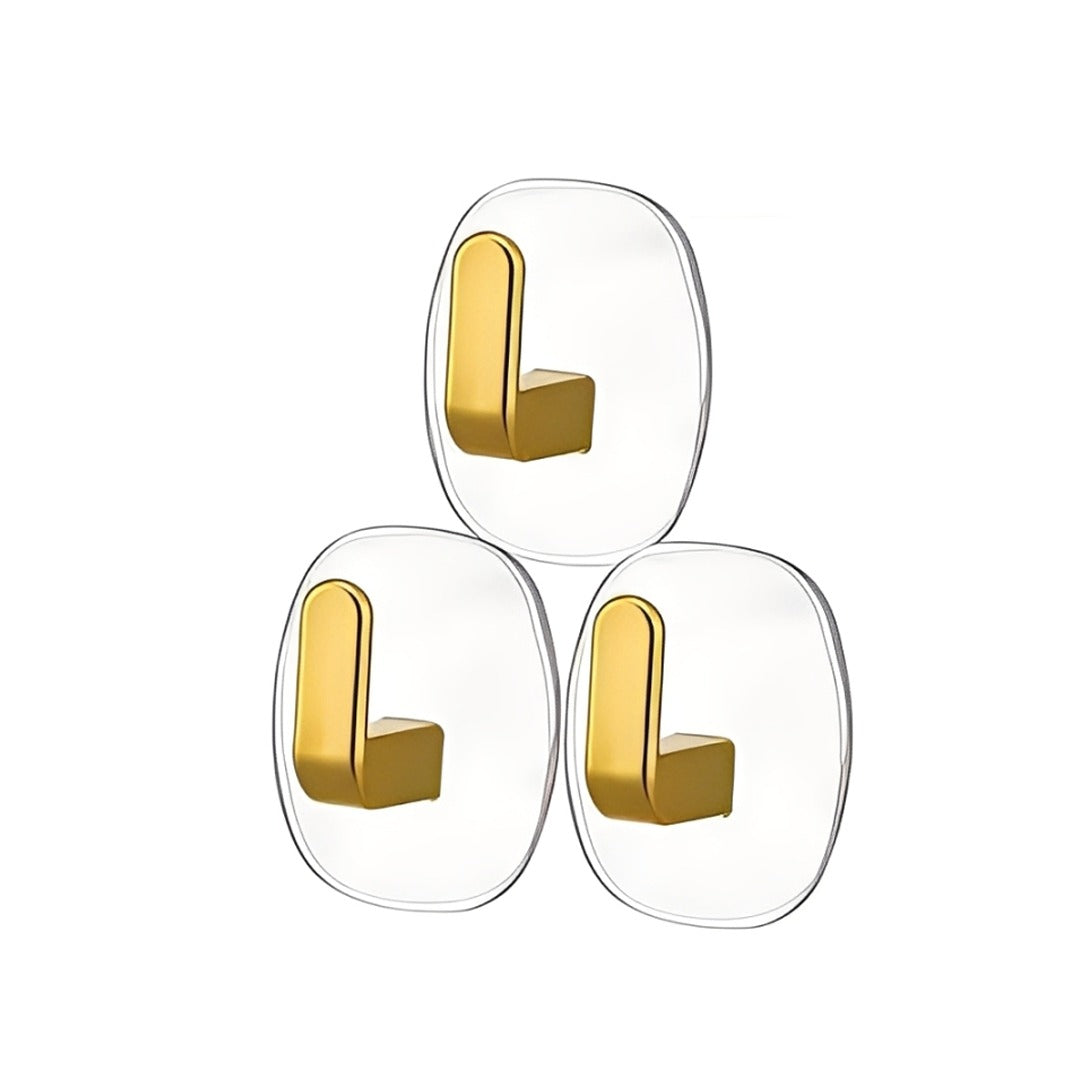 4 Pcs Water Ripple Adhesive Wall Hook.