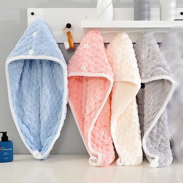4 Variants of Super Soft Hair Drying Bath Towel.