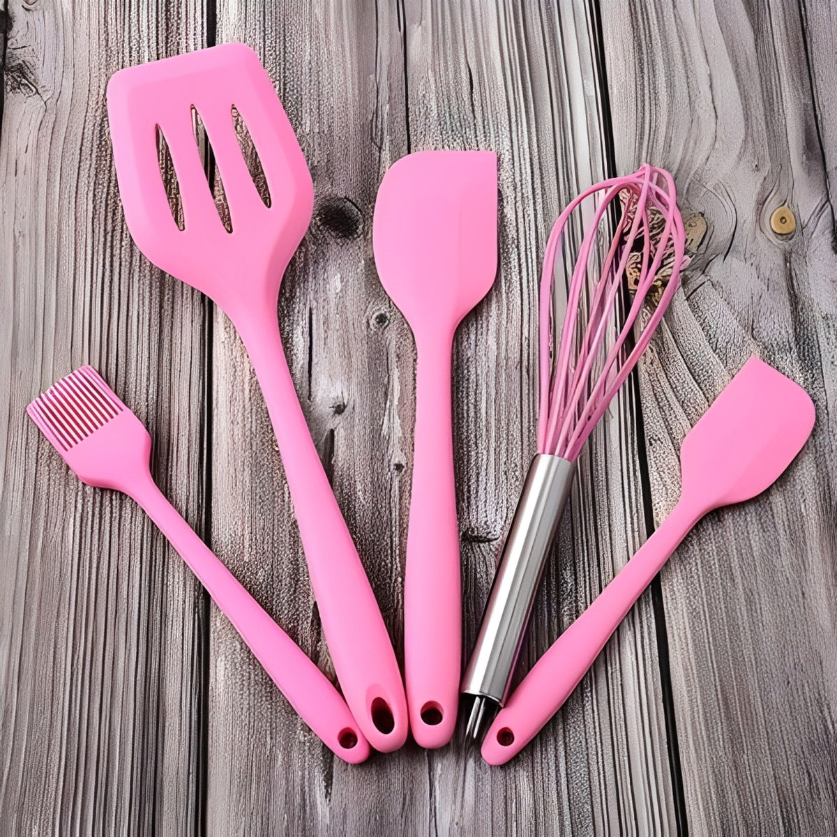 5-Piece Silicone Baking Utensil Set.