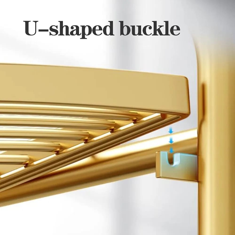 Parts of a 5-Tier Corner Storage Rack.