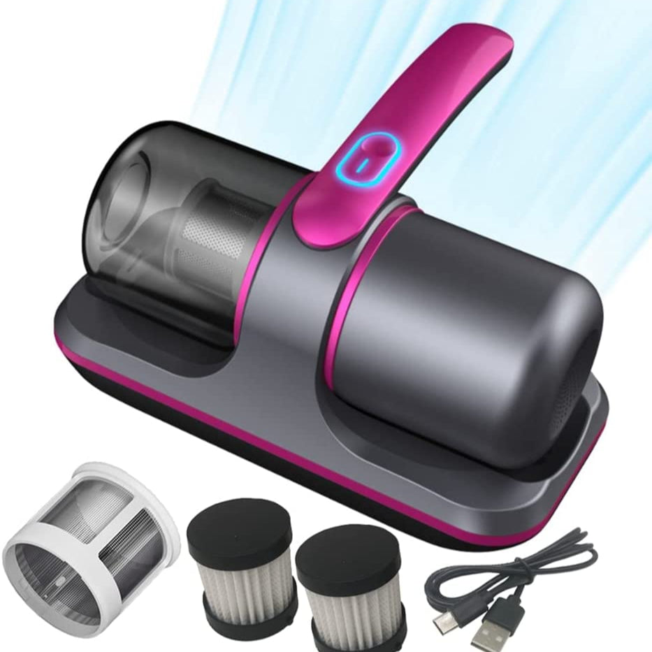 Mini Mite Machine Wireless Vacuum Cleaner Dust Mite Remover, UV Mattress Bed Pet Hair Pi